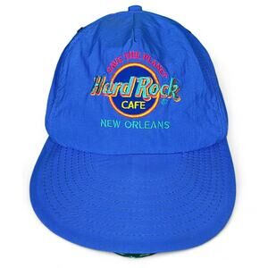 Vintage 90s Hard Rock Cafe New Orleans Purple Windbreaker Strapback